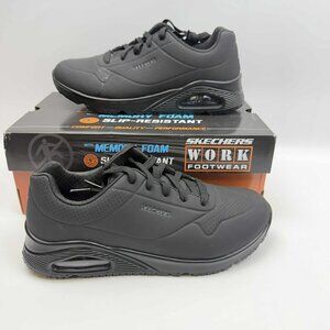 Skechers Women's Relaxed Fit Uno Sr Work Shoes - Round Toe US Size 10